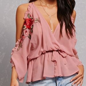 NWOT Forever 21 Pink Flowy Top